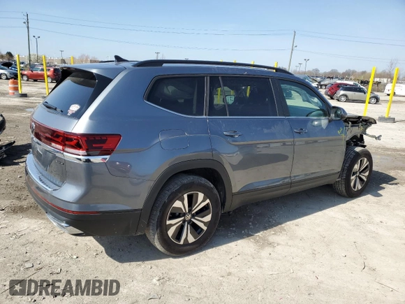 2024 Volkswagen Atlas SE с VIN 1V2LR2CA7RC582255, выставлен на аукционе Copart как лот 51479685 с пробегом 4 259 миль миль и Списание • Salvage title. История ставок и продаж доступна на DreamBid. Изображение 3.