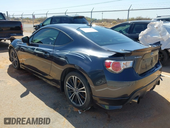 2014 Subaru BRZ Limited with VIN JF1ZCAC16E9601656, listed as a IAAI auction lot 41237518 with 75,490 mi miles. Bid and sale history available at carsss.com. Image 3.