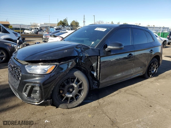 2022 Audi SQ5 Premium Plus with VIN WA1B4AFY0N2028466, listed as a Copart auction lot 84747134 with 29,154 mi miles and Salvage Title. Bid and sale history available at carsss.com. Image 1.
