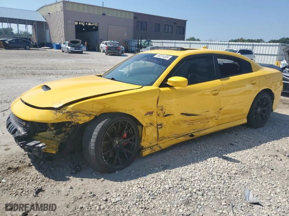 2017 Dodge Charger R/T Scat Pack with VIN 2C3CDXGJ5HH629984, listed as a Copart auction lot 69224304 with 63,733 mi miles and Salvage Title. Bid and sale history available at carsss.com. Image 1.