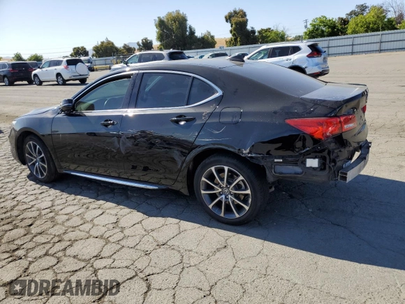 2018 Acura TLX Technology with VIN 19UUB3F55JA003344, listed as a Copart auction lot 59214005 with Not provided miles and Salvage title. Bid and sale history available at DreamBid. Image 2.