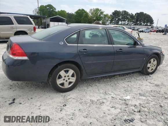 2009 Chevrolet Impala LS with VIN 2G1WB57K191131926, listed as a Copart auction lot 52684875 with 294,965 mi miles and Salvage Title. Bid and sale history available at DreamBid. Image 3.