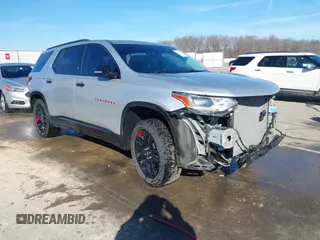 2019 Chevrolet Traverse Premier with VIN 1GNEVKKWXKJ274010, listed as a IAAI auction lot 41601979 with 82,592 mi miles. Bid and sale history available at carsss.com. Image 1.