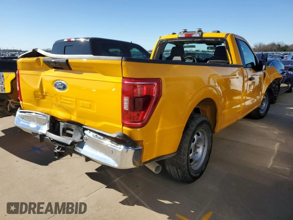 2021 Ford F-150 XL with VIN 1FTMF1C56MKD34668, listed as a Copart auction lot 46690585 with 18,955 mi miles and Clean title. Bid and sale history available at DreamBid. Image 3.