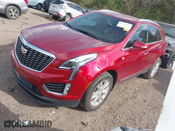 2021 Cadillac XT5 FWD Luxury with VIN 1GYKNAR45MZ182747, listed as a IAAI auction lot 41769515 with 54,753 mi miles. Bid and sale history available at carsss.com. Image 2.