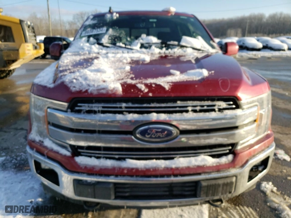 2019 Ford F-150 XL with VIN 1FTEW1E54KFB26652, listed as a Copart auction lot 86087534 with 126,582 mi miles and Salvage Title. Bid and sale history available at carsss.com. Image 5.
