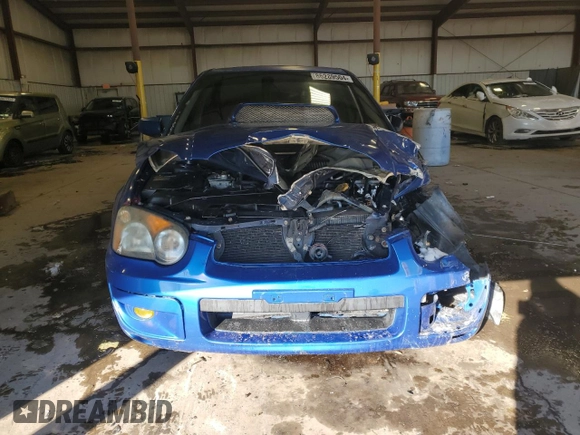 2005 Subaru Impreza Sedan (Natl) WRX with VIN JF1GD296X5H506522, listed as a Copart auction lot 86289504 with 0 mi miles and Salvage Title. Bid and sale history available at carsss.com. Image 5.