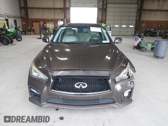 2014 Infiniti Q50 Sport with VIN JN1BV7AR5EM694526, listed as a IAAI auction lot 42782010 with 145,152 mi miles and . Bid and sale history available at DreamBid. Image 12.