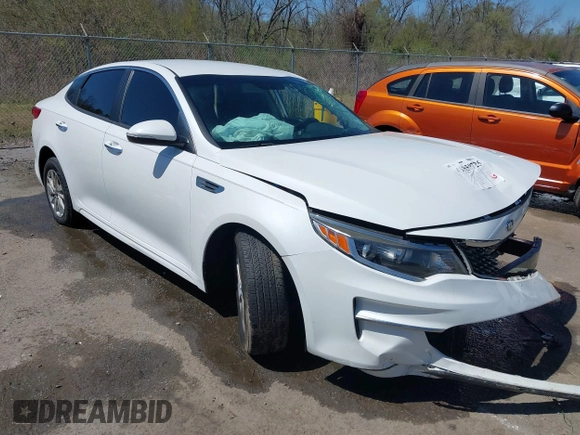 2017 Kia Optima LX with VIN 5XXGT4L31HG170655, listed as a IAAI auction lot 41850725 with 113,619 mi miles. Bid and sale history available at carsss.com. Image 1.