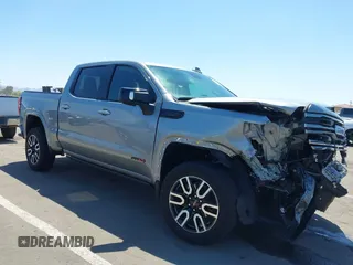 2024 GMC Sierra 1500 AT4 with VIN 3GTUUEE81RG397390, listed as a IAAI auction lot 42234557 with 15,134 mi miles and . Bid and sale history available at DreamBid. Image 1.