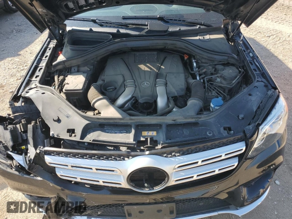 2017 Mercedes-Benz GLS 550 with VIN 4JGDF7DE1HA977583, listed as a Copart auction lot 69698854 with 35,832 mi miles and Salvage Title. Bid and sale history available at DreamBid. Image 12.