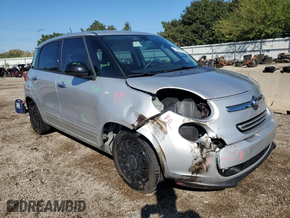 2015 FIAT 500L Pop with VIN ZFBCFAAH0FZ035988, listed as a Copart auction lot 72467544 with 50,168 mi miles and Salvage Title. Bid and sale history available at carsss.com. Image 4.