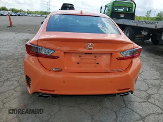 2015 Lexus RC 350 F Sport with VIN JTHSE5BC5F5003873, listed as a Copart auction lot 56970005 with 98,281 mi miles and Salvage title. Bid and sale history available at DreamBid. Image 6.