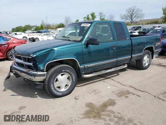 1998 Chevrolet Silverado 1500 with VIN 2GCEK19R4W1143733, listed as a Copart auction lot 54298895 with 210,091 mi miles and Salvage Title. Bid and sale history available at DreamBid. Image 1.