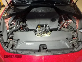 2021 Infiniti Q60 Red Sport 400 with VIN JN1FV7LK0MM530441, listed as a Copart auction lot 45025825 with 17,319 mi miles and Salvage title. Bid and sale history available at DreamBid. Image 13.