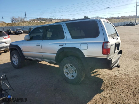2000 Toyota 4Runner SR5 with VIN JT3HN86RXY0277005, listed as a Copart auction lot 50290205 with 276,345 mi miles and Clean Title. Bid and sale history available at carsss.com. Image 2.