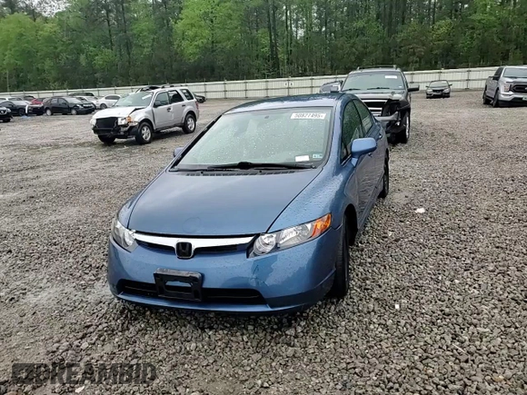 2008 Honda Civic LX with VIN 1HGFA16548L070371, listed as a Copart auction lot 50827495 with 218,270 mi miles and Salvage Title. Bid and sale history available at DreamBid. Image 10.