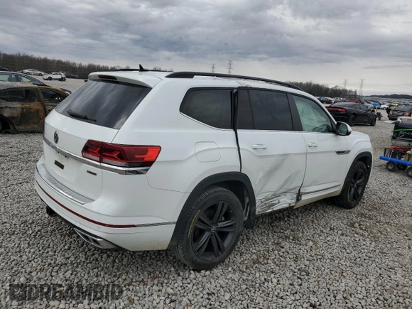 2021 Volkswagen Atlas SE with VIN 1V2RR2CA7MC594764, listed as a Copart auction lot 48194935 with 88,122 mi miles and Salvage title. Bid and sale history available at DreamBid. Image 3.