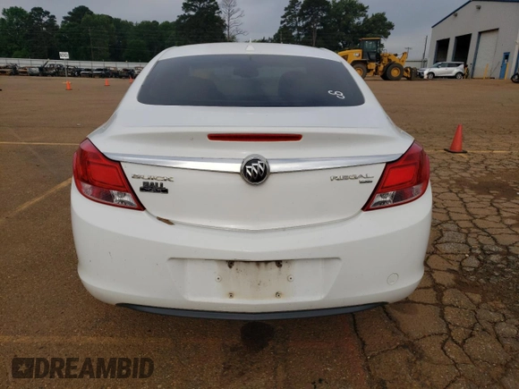 2011 Buick Regal CXL RL1 with VIN W04GN5EC2B1012822, listed as a Copart auction lot 54310025 with 163,855 mi miles and Clean Title. Bid and sale history available at carsss.com. Image 6.
