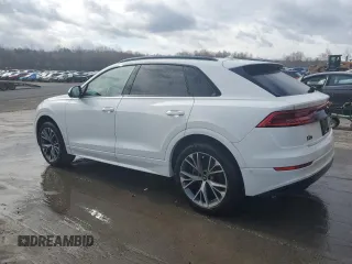 2021 Audi Q8 Premium with VIN WA1AVAF15MD014688, listed as a Copart auction lot 83991624 with 55,373 mi miles and Salvage Title. Bid and sale history available at carsss.com. Image 2.