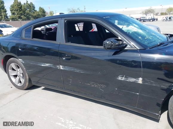 2017 Dodge Charger SXT with VIN 2C3CDXHG6HH524597, listed as a IAAI auction lot 41969871 with 1 mi miles. Bid and sale history available at carsss.com. Image 6.