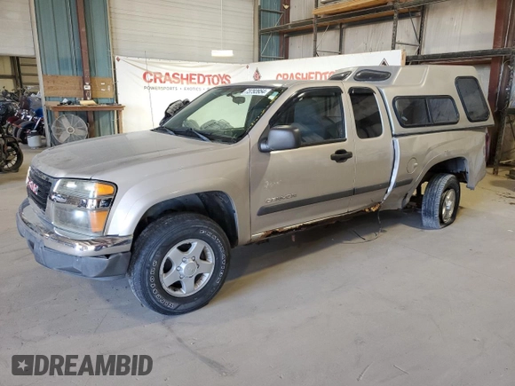 2004 GMC Canyon SLE Z71 with VIN 1GTDT196X48156883, listed as a Copart auction lot 73793954 with 154,724 mi miles and Salvage Title. Bid and sale history available at carsss.com. Image 1.