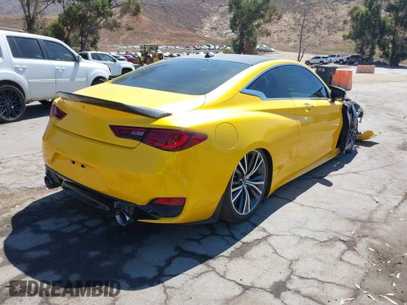 2021 Infiniti Q60 Luxe with VIN JN1EV7KK6MM410673, listed as a IAAI auction lot 39676284 with 40,006 mi miles and . Bid and sale history available at DreamBid. Image 4.