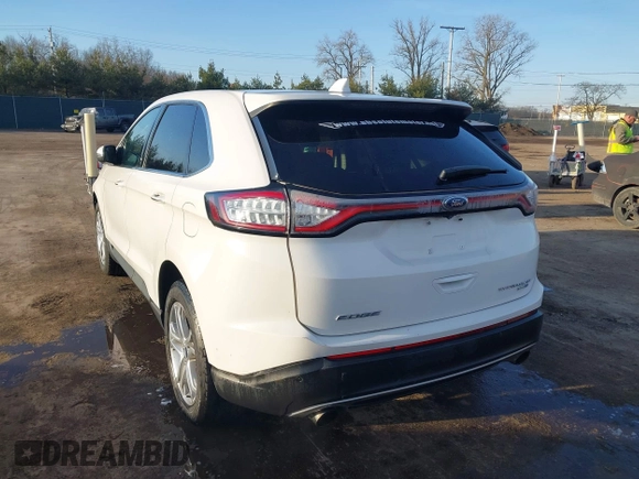 2017 Ford Edge Titanium with VIN 2FMPK4K98HBB31582, listed as a IAAI auction lot 41752885 with 119,196 mi miles. Bid and sale history available at carsss.com. Image 3.