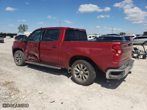 2021 Chevrolet Silverado 1500 LT with VIN 1GCPWCET7MZ147225, listed as a Copart auction lot 72713104 with 108,191 mi miles and Salvage Title. Bid and sale history available at carsss.com. Image 2.