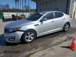 2014 Kia Optima LX with VIN 5XXGM4A75EG299240, listed as a Copart auction lot 52168545 with 140,196 mi miles and Salvage Title. Bid and sale history available at carsss.com. Image 1.