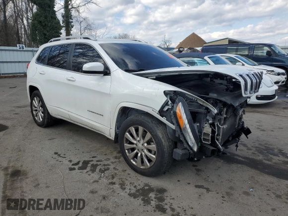 2018 Jeep Cherokee Overland with VIN 1C4PJMJX4JD622920, listed as a Copart auction lot 42170485 with 74,335 mi miles and Salvage title. Bid and sale history available at DreamBid. Image 4.