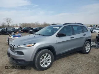 2015 Jeep Cherokee Sport z VIN 1C4PJMAB3FW615621, wystawiony jako Copart lot #52330115 z przebiegiem 160 739 mil mil oraz Szkoda całkowita • Salvage title. Historia ofert i sprzedaży dostępna na DreamBid. Obrazek 1.