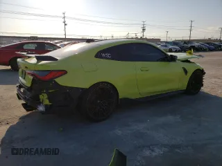 2022 BMW M4 Competition xDrive with VIN WBS43AZ07NCK07243, listed as a Copart auction lot 37164213 with 0 mi miles. Bid and sale history available at carsss.com. Image 3.