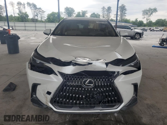 2025 Lexus NX 350 Premium with VIN JTJGGCEZ4S5010715, listed as a Copart auction lot 54897185 with 15,624 mi miles and Salvage title. Bid and sale history available at DreamBid. Image 5.
