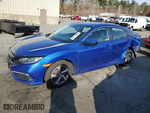 2019 Honda Civic LX with VIN 2HGFC2F68KH598279, listed as a Copart auction lot 48715585 with 72,236 mi miles and Non Repairable. Bid and sale history available at DreamBid. Image 1.