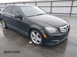2011 Mercedes-Benz C-Class C 300 Sport with VIN WDDGF8BB3BR149825, listed as a IAAI auction lot 41716343 with 163,385 mi miles. Bid and sale history available at carsss.com. Image 1.