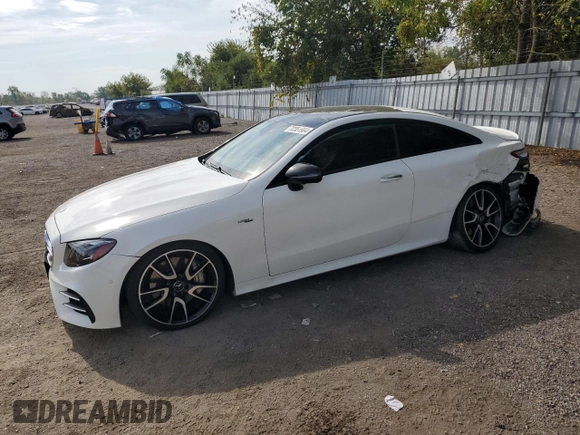 2019 Mercedes-Benz E-Class AMG E 53 with VIN WDD1J6BB7KF093219, listed as a Copart auction lot 72351984 with 58,061 mi miles and Salvage Title. Bid and sale history available at carsss.com. Image 1.
