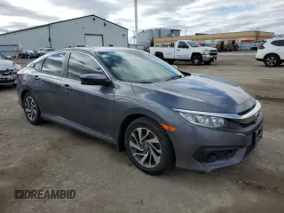 2017 Honda Civic EX with VIN 2HGFC2F87HH016523, listed as a Copart auction lot 53541115 with 156,221 mi miles and Salvage Title. Bid and sale history available at DreamBid. Image 4.