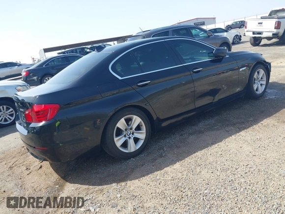 2011 BMW 5 Series 528i with VIN WBAFR1C59BC672733, listed as a IAAI auction lot 41777089 with 201,470 mi miles and . Bid and sale history available at carsss.com. Image 4.