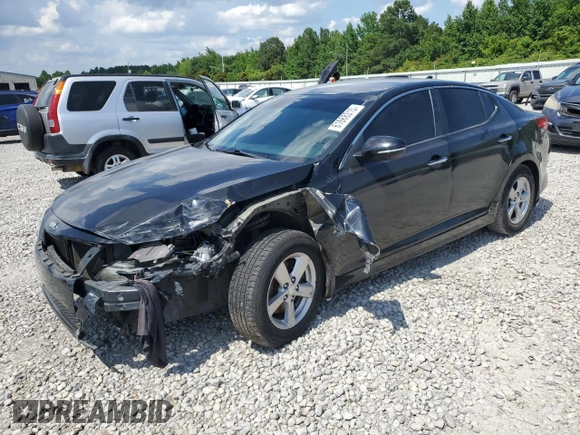 2014 Kia Optima LX with VIN 5XXGM4A76EG308625, listed as a Copart auction lot 61668315 with 223,411 mi miles and Salvage title. Bid and sale history available at DreamBid. Image 1.