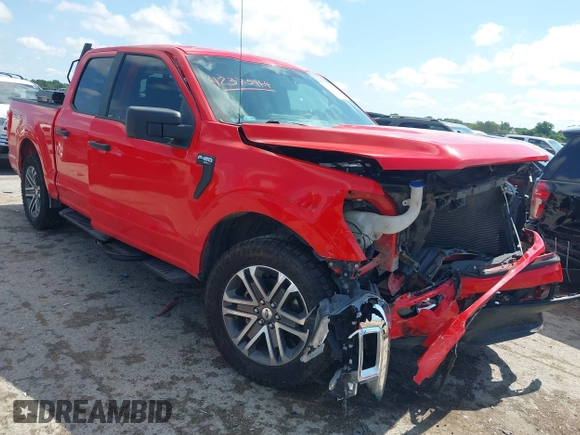 2021 Ford F-150 XL z VIN 1FTEW1CP8MKD05727, wystawiony jako IAAI lot #42375464 z przebiegiem 55 647 mil mil oraz . Historia ofert i sprzedaży dostępna na DreamBid. Obrazek 1.
