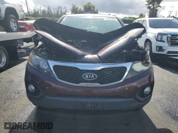 2012 Kia Sorento LX with VIN 5XYKT3A65CG303682, listed as a Copart auction lot 51541035 with 125,886 mi miles and Salvage Title. Bid and sale history available at DreamBid. Image 5.
