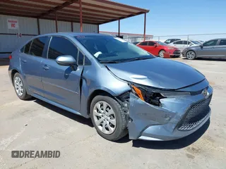 2022 Toyota Corolla LE with VIN JTDEPMAE8NJ227215, listed as a IAAI auction lot 41855168 with 24,563 mi miles and . Bid and sale history available at DreamBid. Image 1.
