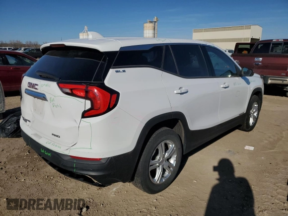 2018 GMC Terrain SLE with VIN 3GKALTEVXJL363335, listed as a Copart auction lot 49911575 with 100,628 mi miles and Salvage Title. Bid and sale history available at carsss.com. Image 3.