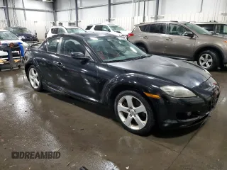 2004 Mazda RX-8 with VIN JM1FE17N240135103, listed as a Copart auction lot 77572594 with 85,089 mi miles and Salvage Title. Bid and sale history available at carsss.com. Image 4.