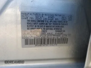 2019 Nissan Sentra S with VIN 3N1AB7APXKY336270, listed as a Copart auction lot 83549184 with 211,022 mi miles and Salvage Title. Bid and sale history available at carsss.com. Image 12.