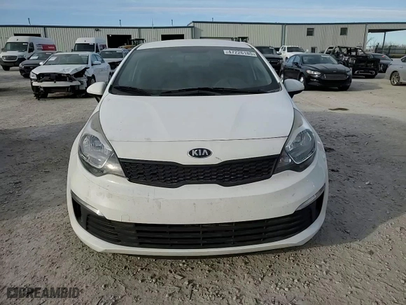 2016 Kia Rio LX with VIN KNADM4A35G6637492, listed as a Copart auction lot 47226185 with 51,253 mi miles and Salvage Title. Bid and sale history available at carsss.com. Image 10.