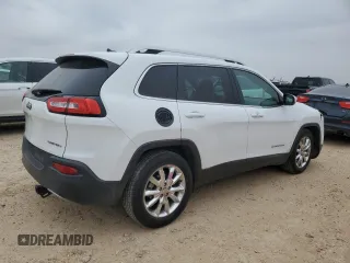 2015 Jeep Cherokee Limited with VIN 1C4PJLDB5FW765834, listed as a Copart auction lot 46186225 with 87,758 mi miles and Salvage Title. Bid and sale history available at DreamBid. Image 3.