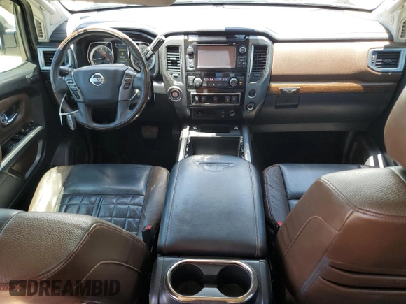 2017 Nissan Titan SL with VIN 1N6AA1E68HN510418, listed as a Copart auction lot 55175085 with 86,158 mi miles and Clean title. Bid and sale history available at DreamBid. Image 8.