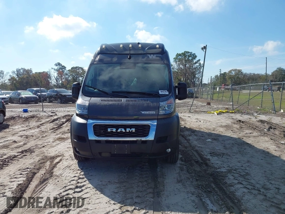 2022 Ram ProMaster Cargo with VIN 3C6MRVJGXNE140109, listed as a IAAI auction lot 41455196 with 7,079 mi miles and . Bid and sale history available at DreamBid. Image 13.